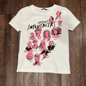 HISTORIC INFLUENCERS ZARA SHORT SLEEVE TOP